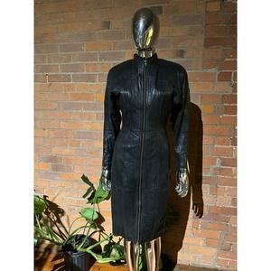 Rare-Vintage Pellé Pellé Leather Dress (RARE)